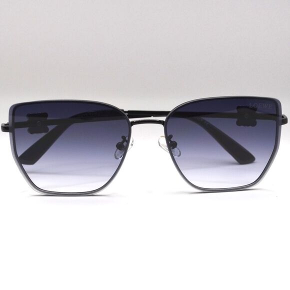 Loewe Women’s Sunglasses | Black Metal Frame | Blue/Gray Gradient Lenses